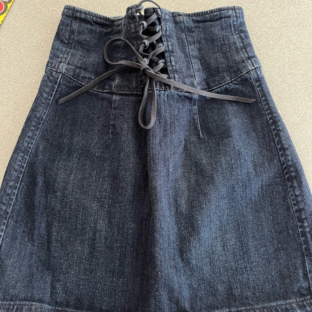 Express women’s size double 00 denim mini  skirt